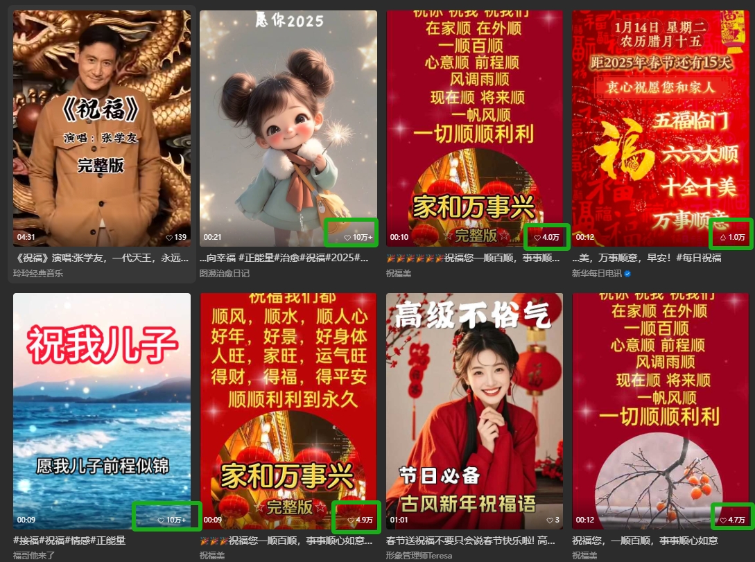 银发经济新年风口，儿女祝福视频爆火，一条作品上万播放，一定要抓住-搞个副业
