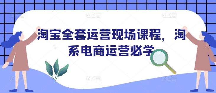 淘宝全套运营现场课程，淘系电商运营必学-搞个副业