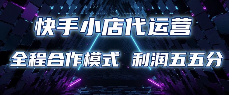 快手小店代运营 限时托管计划 合作模式 利润五五分成【揭秘】-搞个副业