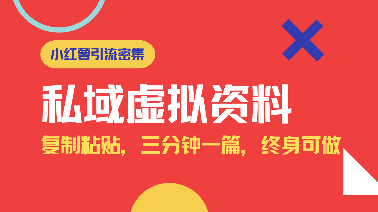 小红书引流私域旅游虚拟资料玩法，复制粘贴，三分钟一篇图文，日入1000…-搞个副业