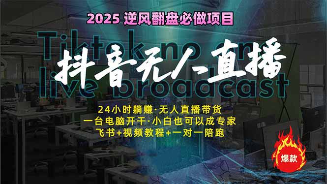 抖音无人直播新风口：轻松实现睡后收入，一人管理多设备，24小时不间断…-搞个副业