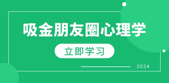 朋友圈吸金心理学：揭秘心理学原理，增加业绩，打造个人IP与行业权威-搞个副业