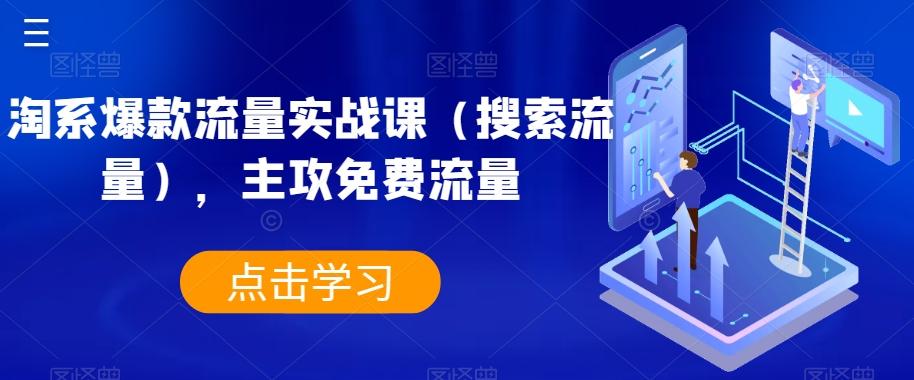 淘系爆款流量实战课（搜索流量），主攻免费流量-搞个副业