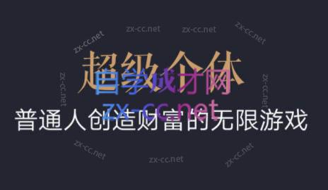 超级个体·普通人创造财富的无限游戏-搞个副业