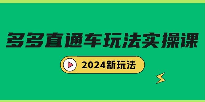 (9412期)多多直通车玩法实战课，2024新玩法(7节课)-搞个副业