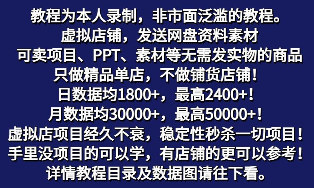 图片[2]-拼多多虚拟电商训练营月入50000+你也行，暴利稳定长久，副业首选-搞个副业