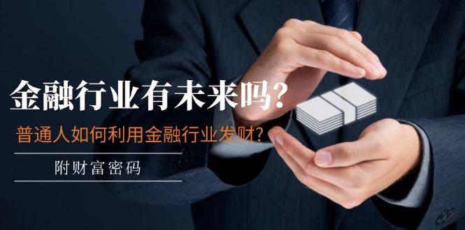 某付费文章：金融行业有未来吗？普通人如何利用金融行业发财?(附财富密码-搞个副业