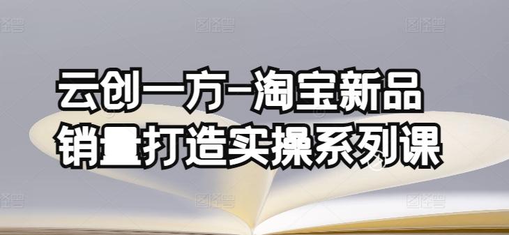 云创一方-淘宝新品销量打造实操系列课，基础销量打造(4课程)+补单渠道分析(4课程)-搞个副业