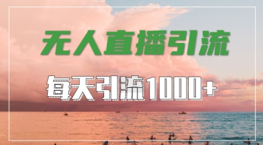 抖音快手视频号全平台通用，无人直播引流法，超暴力引流1000+高质量精准创业粉【揭秘】-搞个副业