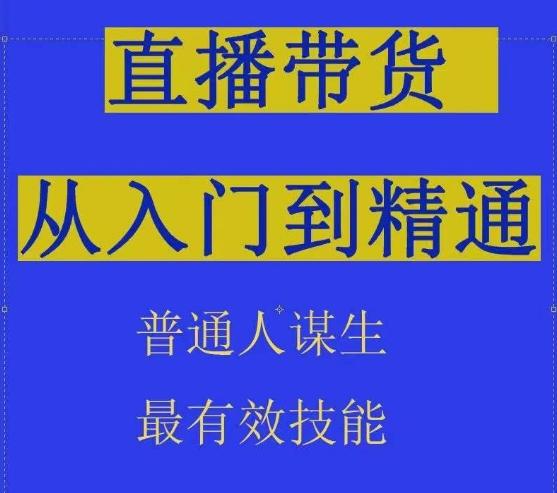 2024抖音直播带货直播间拆解抖运营从入门到精通，普通人谋生最有效技能-搞个副业