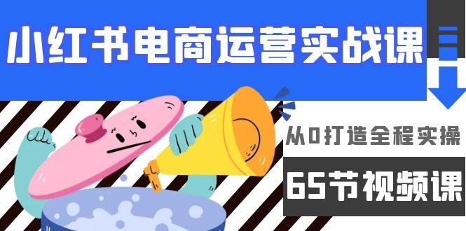 (9724期)小红书电商运营实战课，从0打造全程实操(65节视频课)-搞个副业