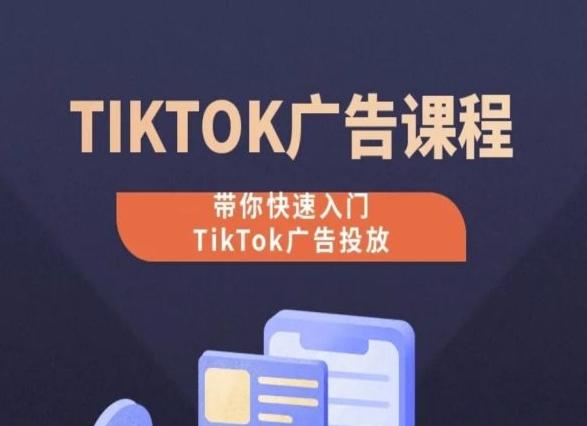 TikTok广告投放课程，从0-1实操课，带你快速入门TikTok广告投放-搞个副业