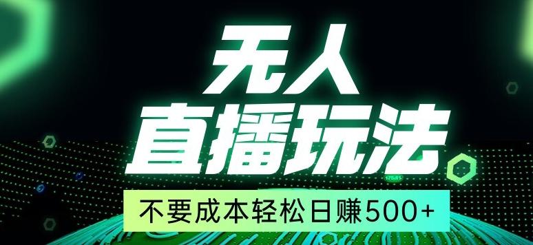 全网首发24年最新无人直播玩法，不需要成本，无需人力，一台电脑24小时为你工作-搞个副业