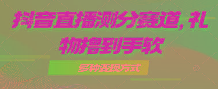 抖音直播测分赛道，多种变现方式，轻松日入1000+-搞个副业