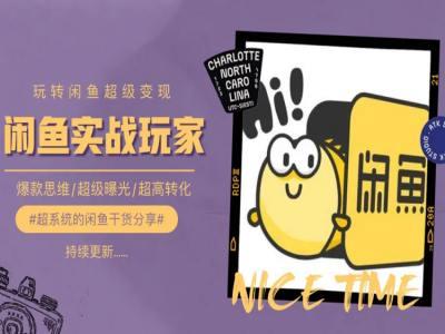 手把手教你0到1系统玩转闲鱼变现，爆款思维/超级曝光/超高转化-搞个副业