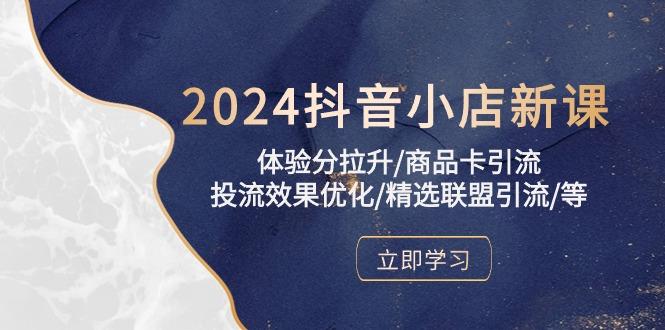 2024抖音小店新课，体验分拉升/商品卡引流/投流效果优化/精选联盟引流/等-搞个副业