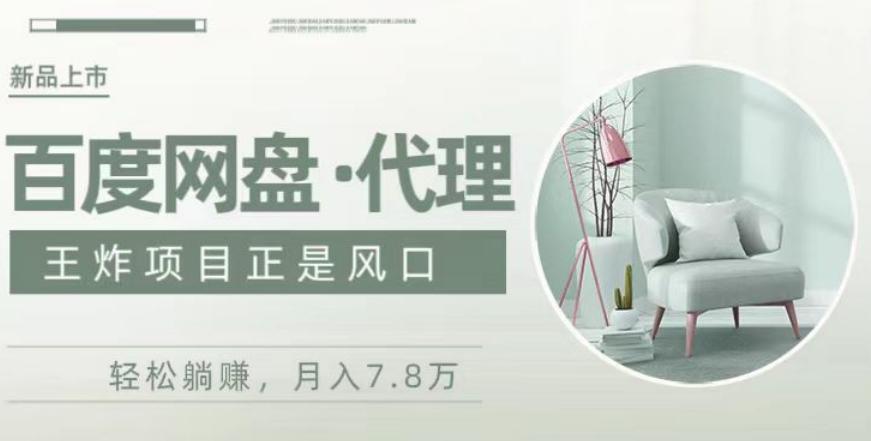 度盘代理，月入7w保姆级全方位教程-搞个副业