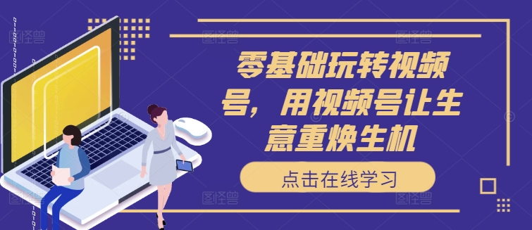 零基础玩转视频号，用视频号让生意重焕生机-搞个副业