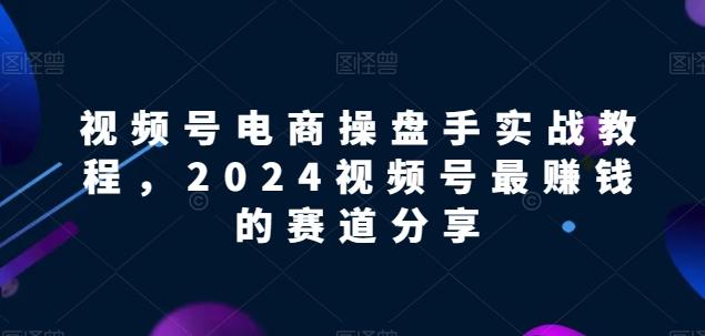 视频号电商实战教程，2024视频号最赚钱的赛道分享-搞个副业