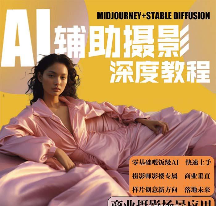 (8727期)2024年AI辅助摄影人工智能商业应用摄影课程(37节课)-搞个副业