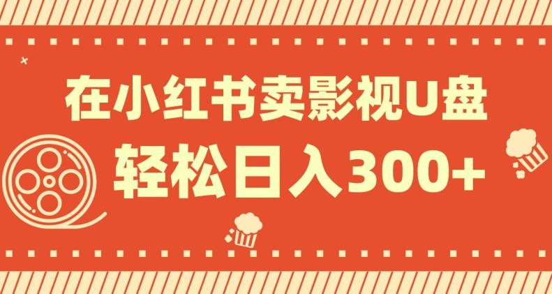 在小红书上卖影视U盘，轻松日入300+，操作简单，小白可轻松上手-搞个副业