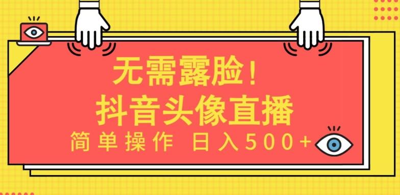 无需露脸，Ai头像直播项目，简单操作日入500+【揭秘】-搞个副业