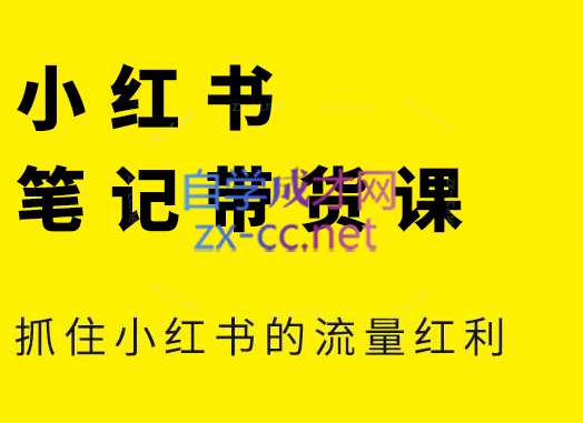 张宾·小红书笔记带货课(更新24年7月)-搞个副业