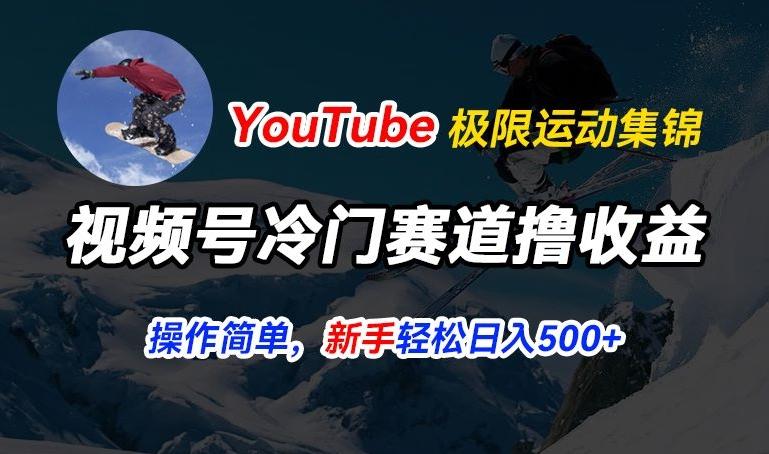 视频号冷门赛道撸收益，YouTube搬运极限运动集锦，暴力起号，操作简单流量高，轻松日入5张【揭秘】-搞个副业