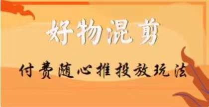 【万三】好物混剪付费随心推投放玩法，随心投放小课抖音教程-搞个副业