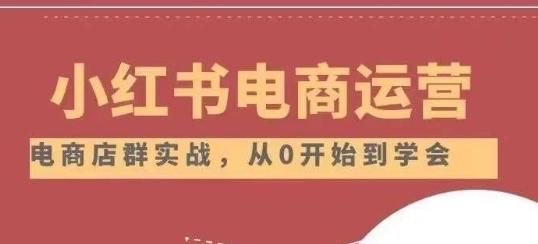 小红书店铺运营从小白到大神2.0，从入门到精通-搞个副业