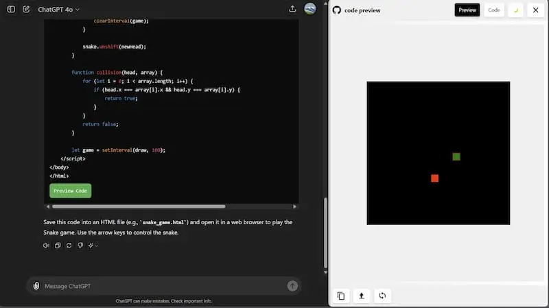 ChatGPT Code Preview｜AI编程预览工具-搞个副业