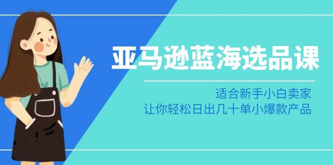 亚马逊-蓝海选品课：适合新手小白卖家，让你轻松日出几十单小爆款产品-搞个副业