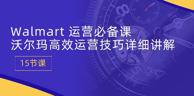 Walmart 运营必备课：沃尔玛高效运营技巧详细讲解 (15节课-搞个副业