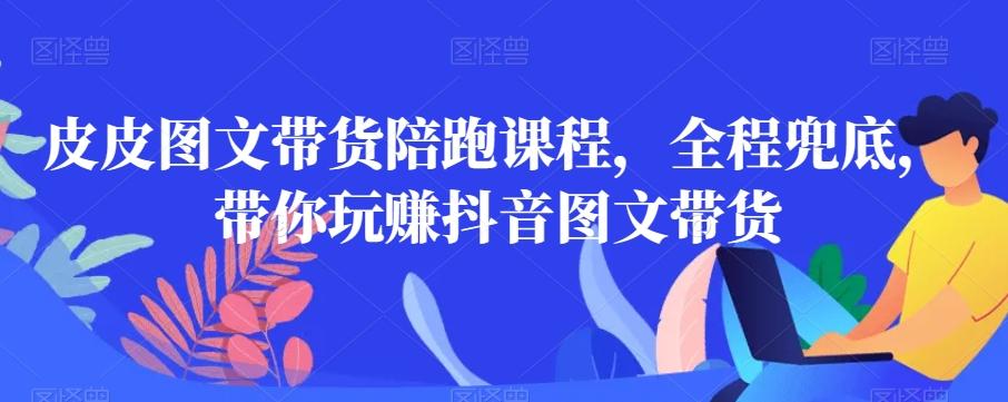 皮皮图文带货陪跑课程，全程兜底，带你玩赚抖音图文带货-搞个副业