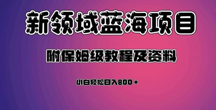 虚拟资源蓝海领域新项目，轻松日入800＋，附保姆级教程及资料-搞个副业