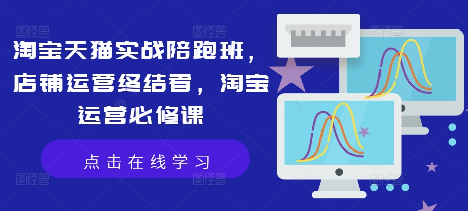淘宝天猫实战陪跑班，店铺运营终结者，淘宝运营必修课-搞个副业