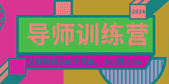 《导师训练营》精准粉丝引流的天花板，小白月入2w-搞个副业
