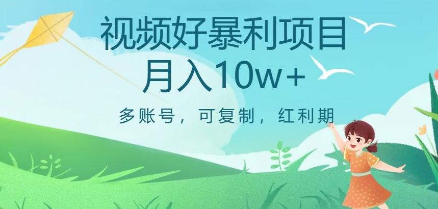 视频号暴利项目，多账号，可复制，红利期，月入10w+【揭秘】-搞个副业