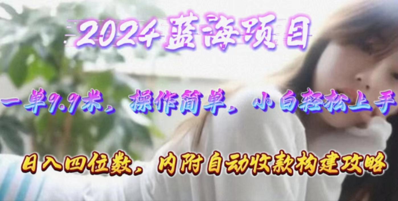 年轻群体的蓝海市场，1单9.9元，操作简单，小白轻松上手，日入四位数-搞个副业