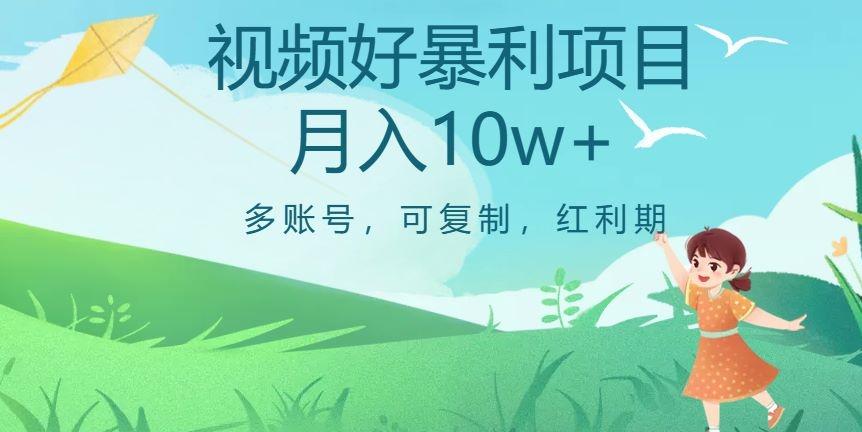 外边收费699项目，视频号暴利项目，多账号可复制，红利期-搞个副业