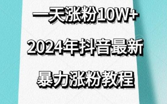 抖音最新暴力涨粉教程，视频去重，一天涨粉10w+，效果太暴力了，刷新你们的认知【揭秘】-搞个副业