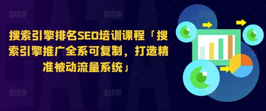 搜索引擎排名SEO培训课程「搜索引擎推广全系可复制，打造精准被动流量系统」-搞个副业