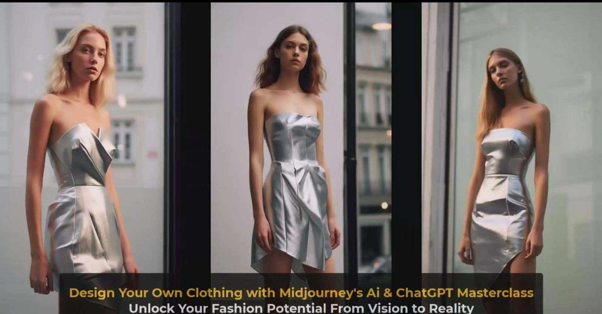 图片[8]-利用 Midjourneys Ai 人工智能设计自己的服装AI大师班-10节课-中英字幕-搞个副业