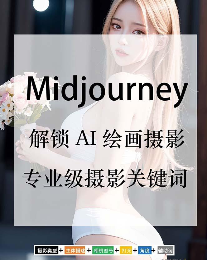 Midjourney关键词-解锁AI绘画专业级人工智能摄影关键词表-搞个副业