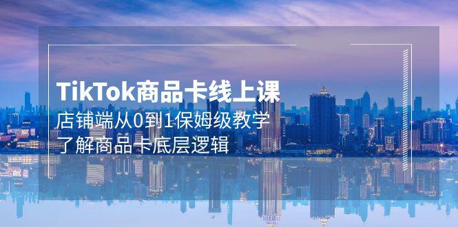 (9843期)Tk商品卡线上课，店铺端从0到1保姆级教学，了解商品卡底层逻辑(20节)-搞个副业