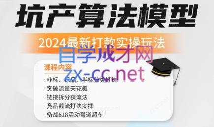 沐网商·2024最新坑产算法模型打款玩法系列-搞个副业