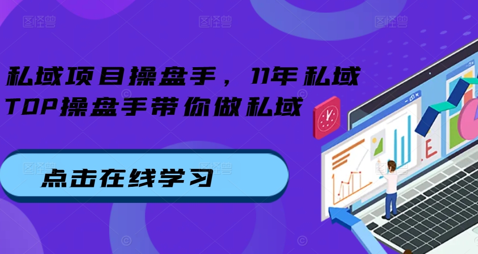 私域项目操盘手，11年私域TOP操盘手带你做私域-搞个副业