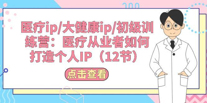 医疗ip/大健康ip/初级训练营：医疗从业者如何打造个人IP(12节-搞个副业