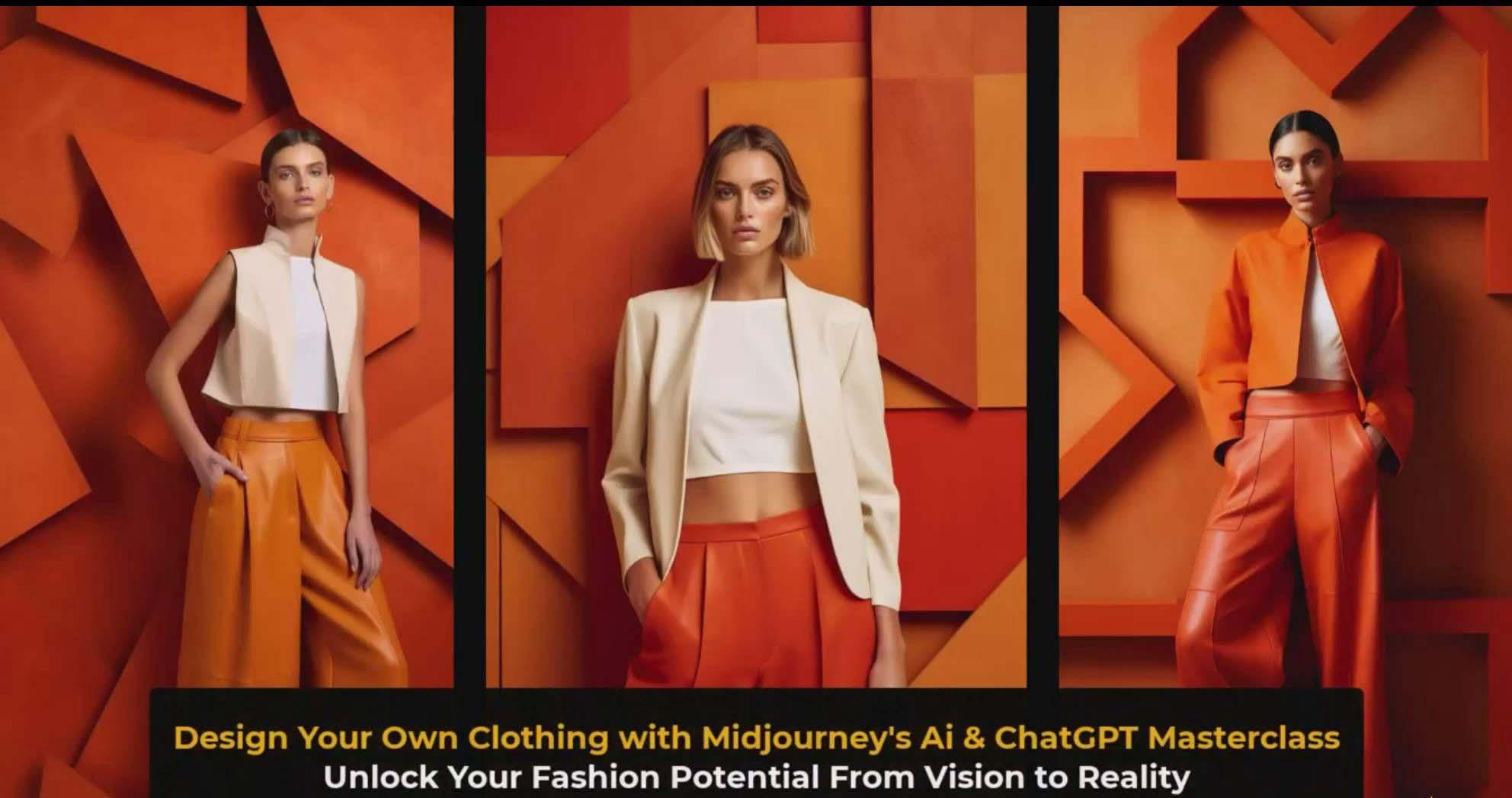 图片[3]-利用 Midjourneys Ai 人工智能设计自己的服装AI大师班-10节课-中英字幕-搞个副业