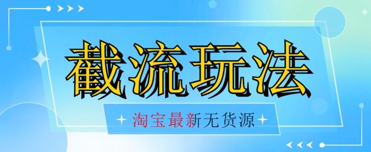 首发价值2980最新淘宝无货源不开车自然流超低成本截流玩法日入300+【揭秘】【1016更新】-搞个副业